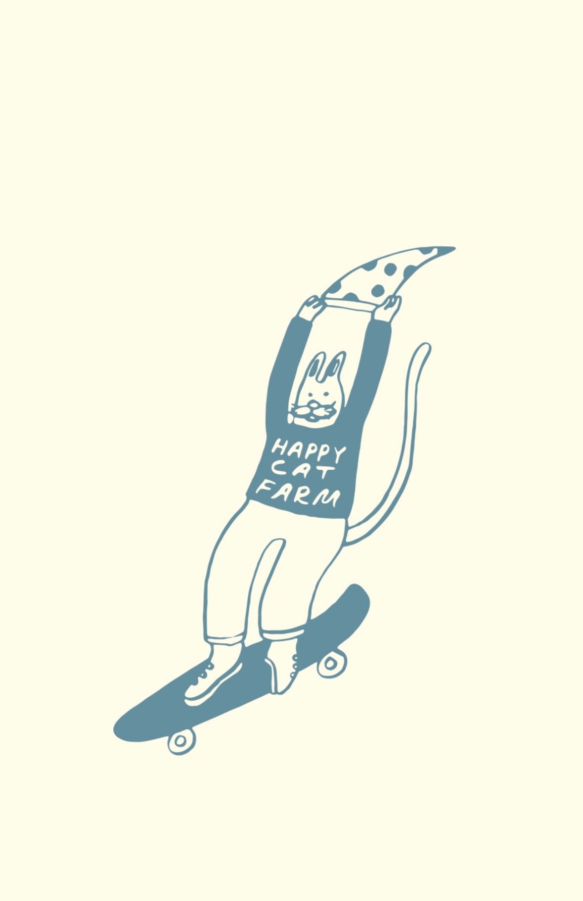 Long Sleeve t-shirt happy cat farm