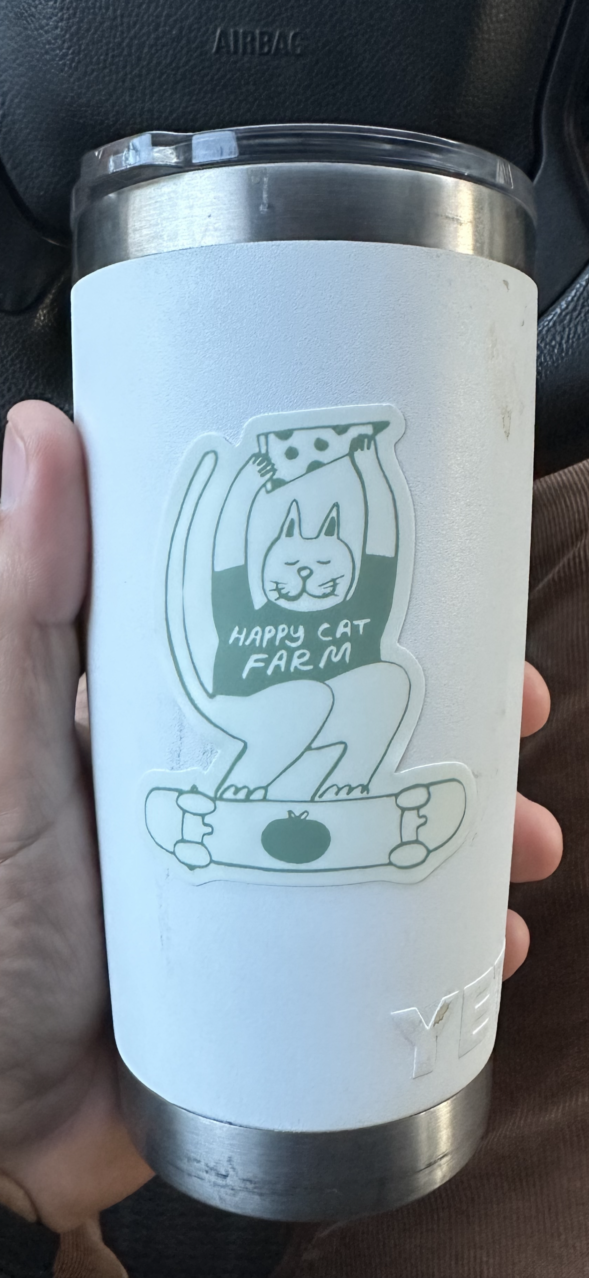 Skate cat sticker # 3