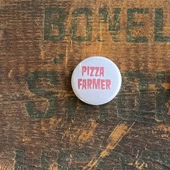 Pizza farmer pin